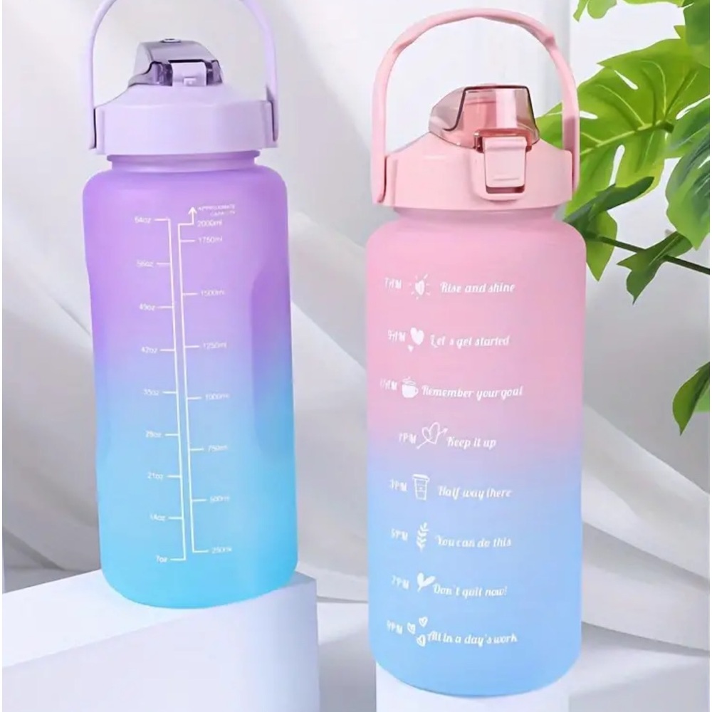 NEW•Stay Motivated Oversized Ombre’ BPA Free Water Bottle